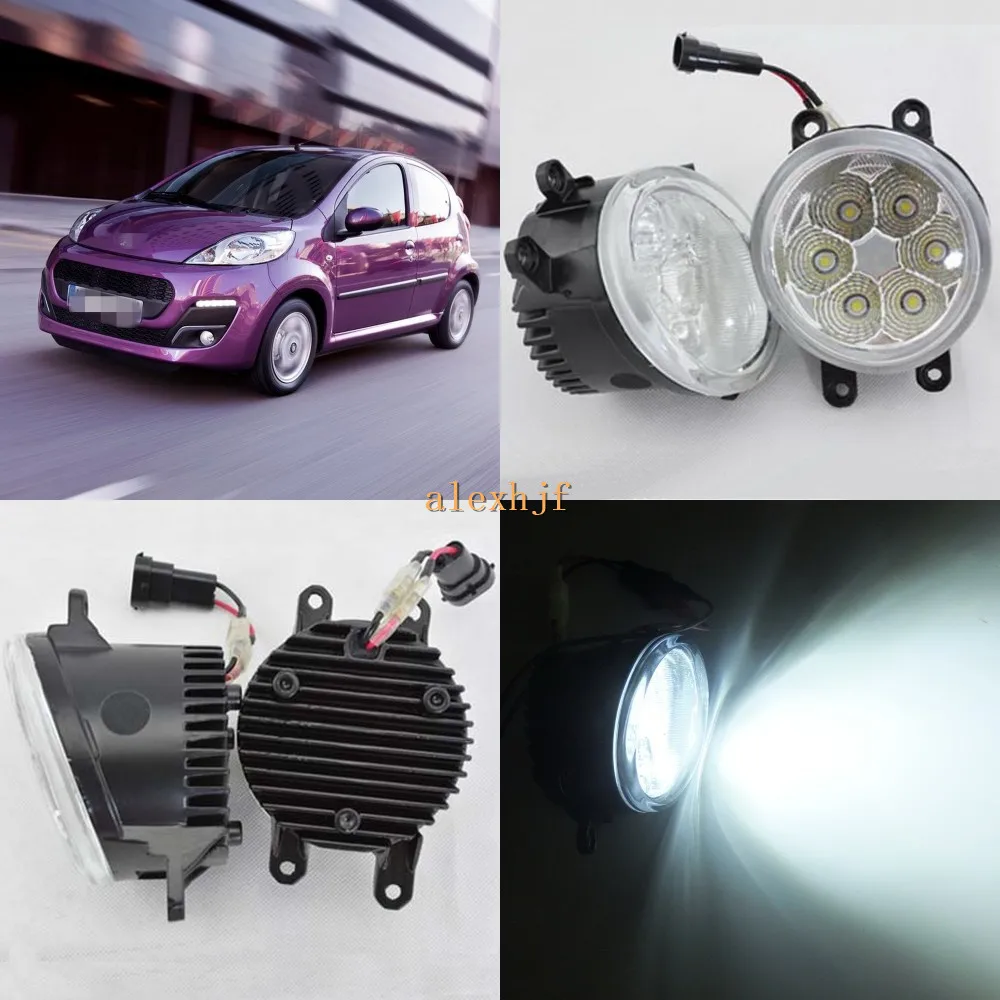 

July King 18W 6500K 6LEDs LED Daytime Running Lights LED Fog Lamp case for Peugeot 107 2012-2015, over 1260LM/pc