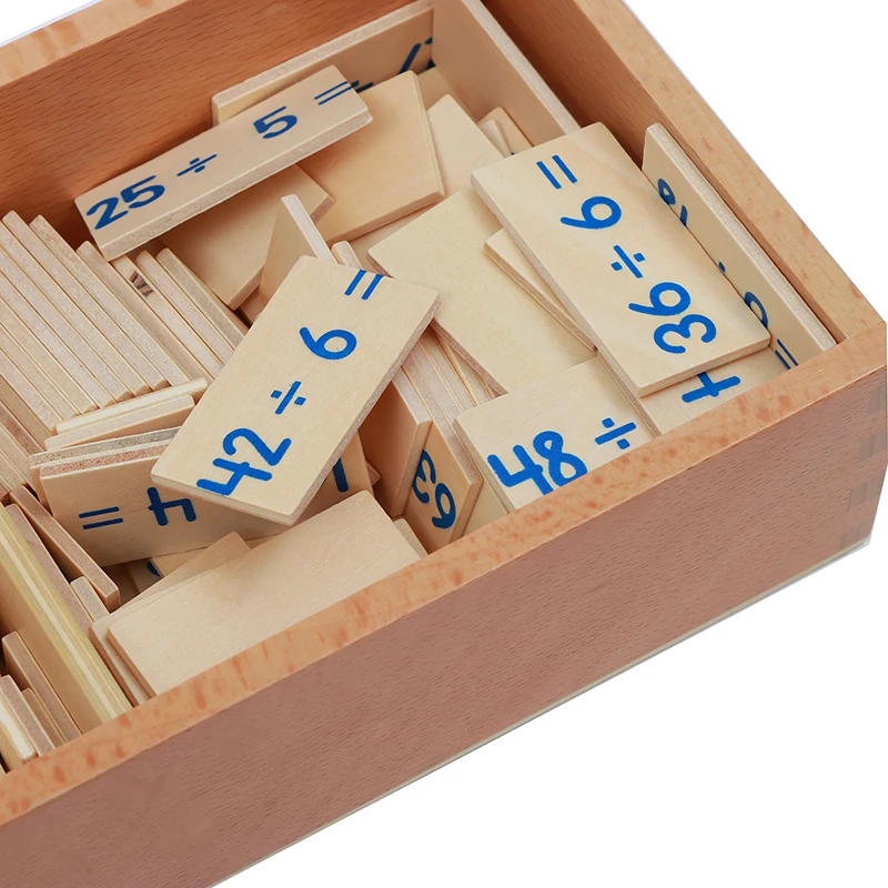モンテッソーリ数学玩具 分数方程式と分子箱 数学教育教材 早期学習玩具 教材