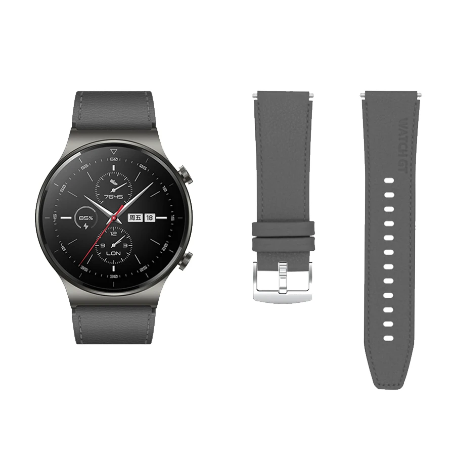 Correa de cuero para HUAWEI Watch GT 2 Pro, pulsera reemplazable de 22MM, 46MM