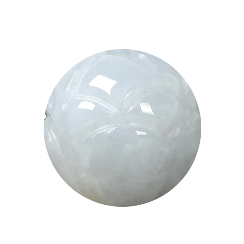 5A Natural Jade Jadeite Lotus Crystal Single Bead DIY Jewelry Making