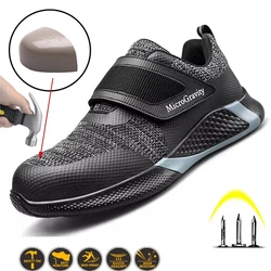 Work Shoes Men's Steel Toe Safety Shoes Construction Protective Lightweight Shockproof Boots  Sneakers Safety Zapatos De Hombre