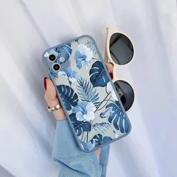 Palm tree Leaves Plant Flower Phone Case for iphone 17 16 11 12 13 14 15 Pro Max 16 Plus X XR XS Back Shockproof Cover Fundas