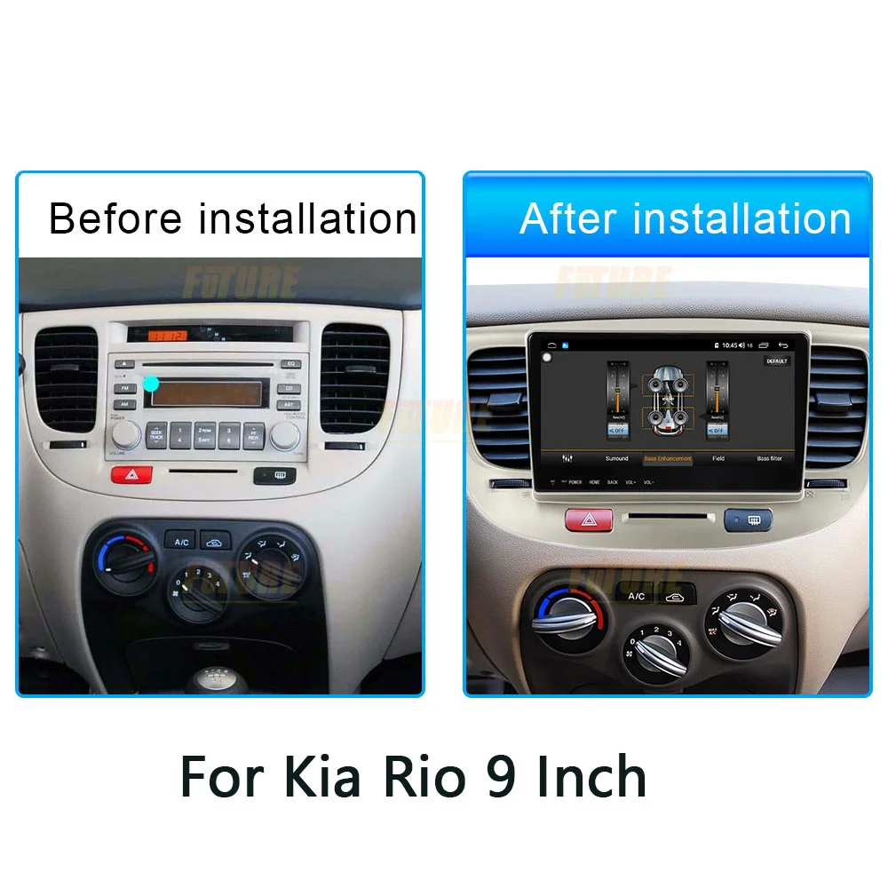 For Kia Rio 6G 128G Android11 Car Radio Stereo Car Multimedia Player GPS Navigation Tape Recorder Auto Radio Carplay DVD Head Un