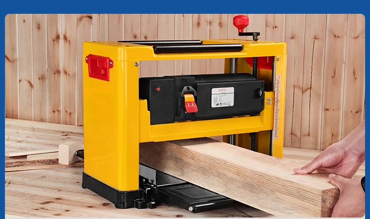 2000W 13 Inch Woodworking Planer Multi-function High-accuracy Table Woodworking Thicknesser Wood Sander 12155