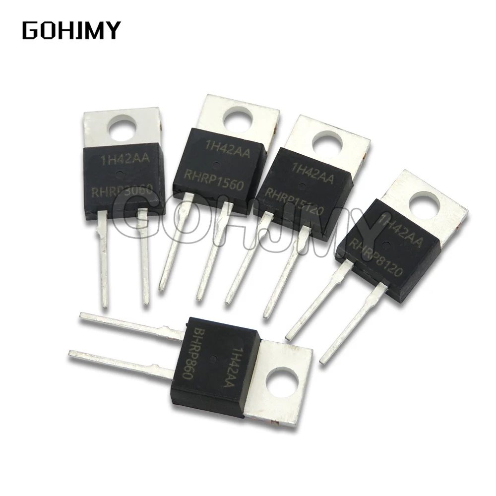 10PCS RHRP3060 TO220-2 fast recovery rectifier diode TO-220 600V 30A RHRP860 RHRP1560 RHRP8120 RHRP15120 RHRP30120 TO-220