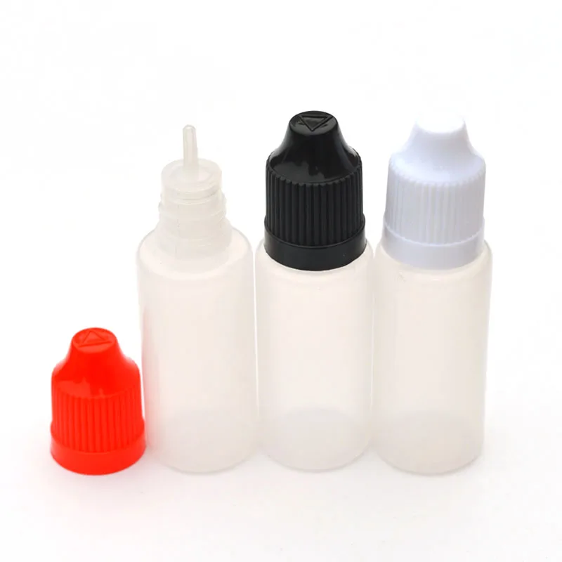 

100pcs Refillable 20ml Empty Soft PE Plastic Dropper Bottle With Childproof Cap For Essential Oil Perfume Liquid Needle Vial