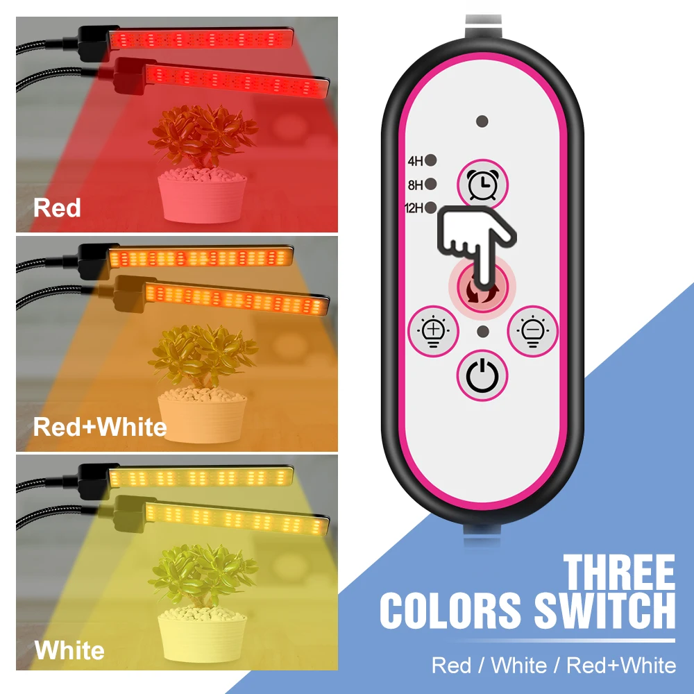 12V 전체 스펙트럼 식물 빛 LED Phyto 램프 성장 전구 미국 EU 영국 플러그 수경 조명 데스크탑 클립 Fitolampy 성장 텐트 상자