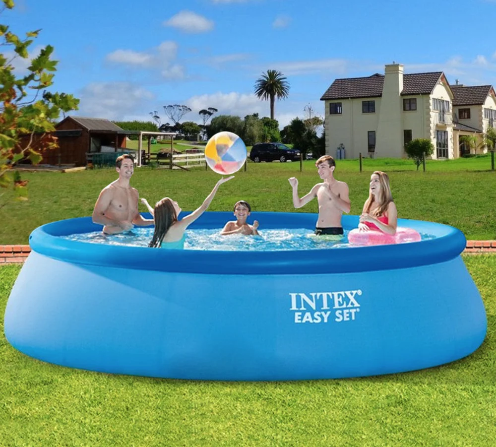 Large inflatable easy set heightened and thickened family swimming pool