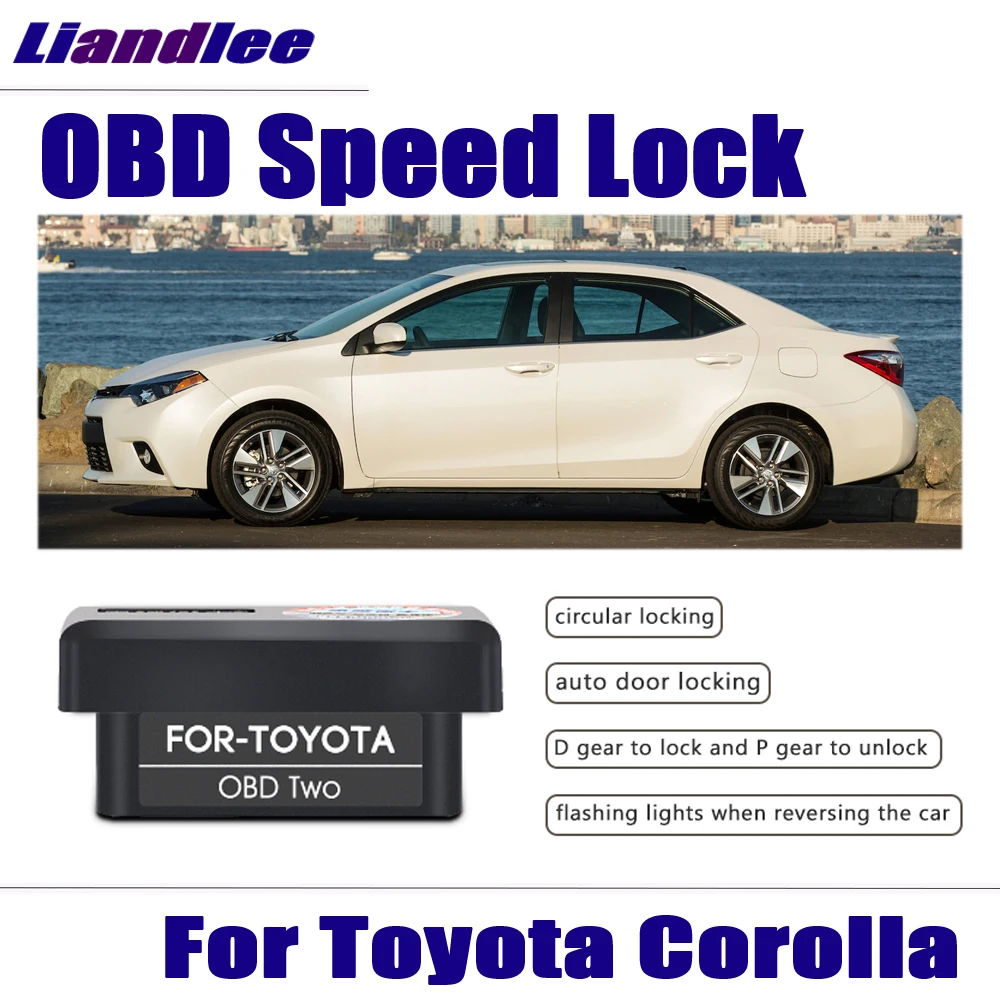 Car Accessories Auto OBD Speed Lock For Toyota Corolla 2007-2013 2014 2015 2016 Safety Door Unlock Module Plug And Play