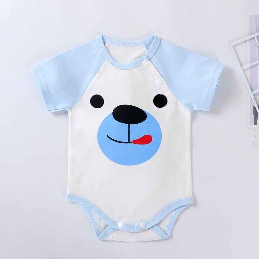 Newborn Baby Rompers Cotton Infant Body Short Sleeve baby Jumpsuit Cartoon Baby Boy Girl clothes 0-24M Crawling Baby