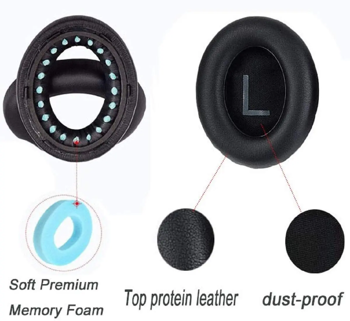 Обновленная Замена амбушюры для бозе 700 Шум шумоподавления наушники (NC700) -мягче, из искусственной кожи, класса «Люкс» из пены с эффектом памяти