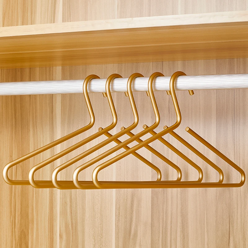 Space Aluminum Alloy Rack Adult Non-Marking Hanger Hanger Dryer Hanger Non-Slip Clothes Hanging Household Drying