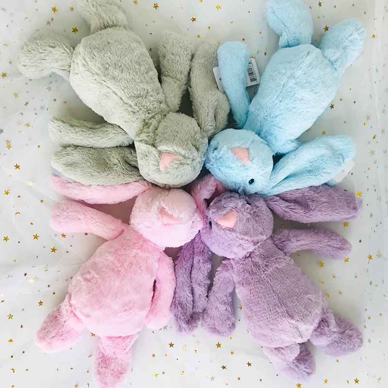 25cm Long Ears Bunny Plush Stuffed Toys For Baby Girl Appease Doll Baby Sleeping Toy Baby Gifts