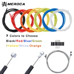 MEROCA Mountain Bike Brake / Speed Shift Cable Kit 2m 2.5m Road Bike BMX High Quality Brake Cable Speed Cable