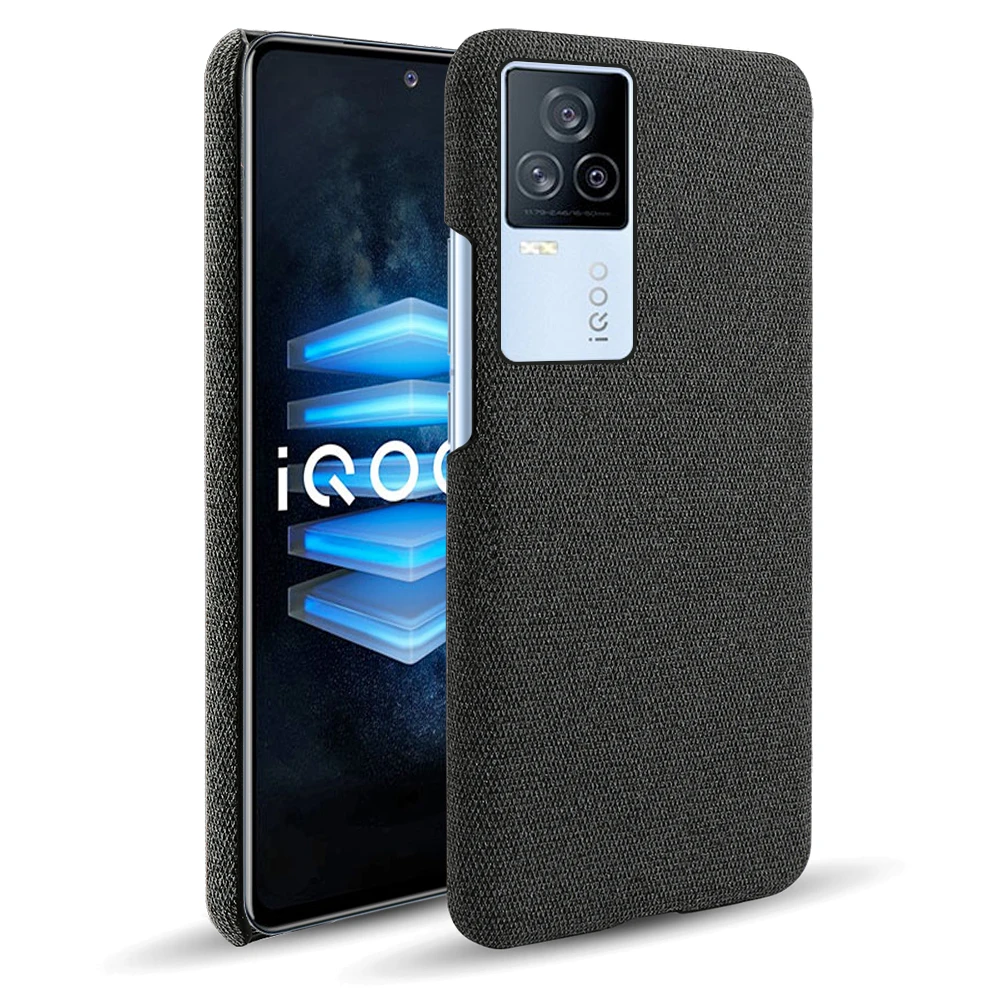 Capa Funda Cloth Texture Fit Cover On The For Vivo iQOO 7 Legend Coque Luxury Febric Antiskid Case For VI VO iQOO7 5G 6.62