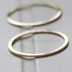 Solid Brass Flat CLOSED Ring - Link - Loop 32x2mm (3605C)