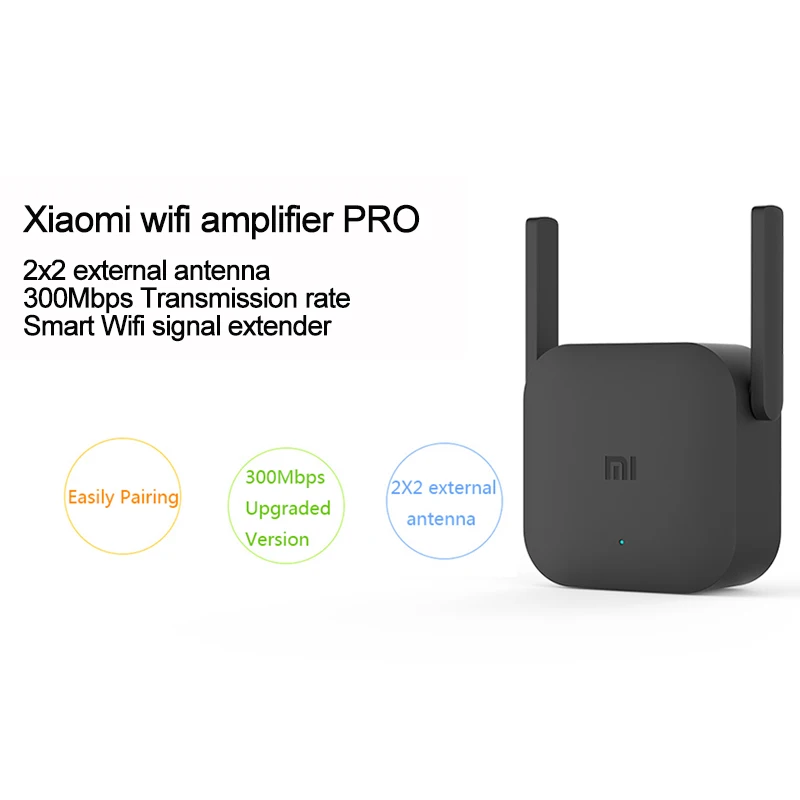원래 Xiaomi 와이파이 앰프 프로 300Mbps Amplificador 와이파이 리피터 와이파이 신호 커버 익스텐더 리피터 2.4G 미 무선