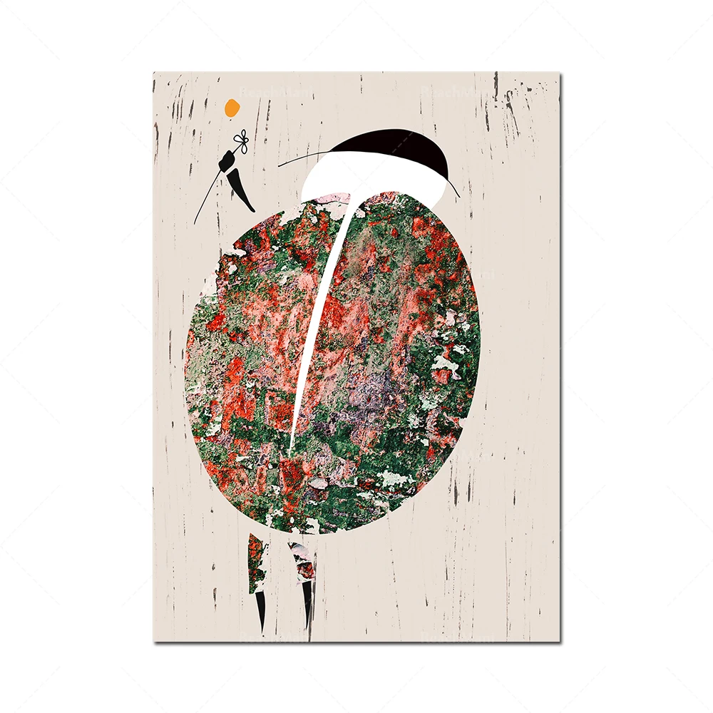 مجموعة مكونة من 3 أشكال تجديلية، تمثيل d'art abstrait، estampes d'art Modern du middle du ciccle، توضيح بسيط