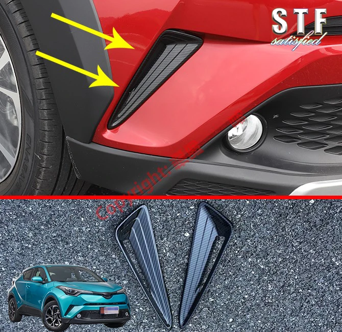 

Боковая накладка переднего бампера из углеродного волокна для Toyota C-HR CHR 2017 2018 2019