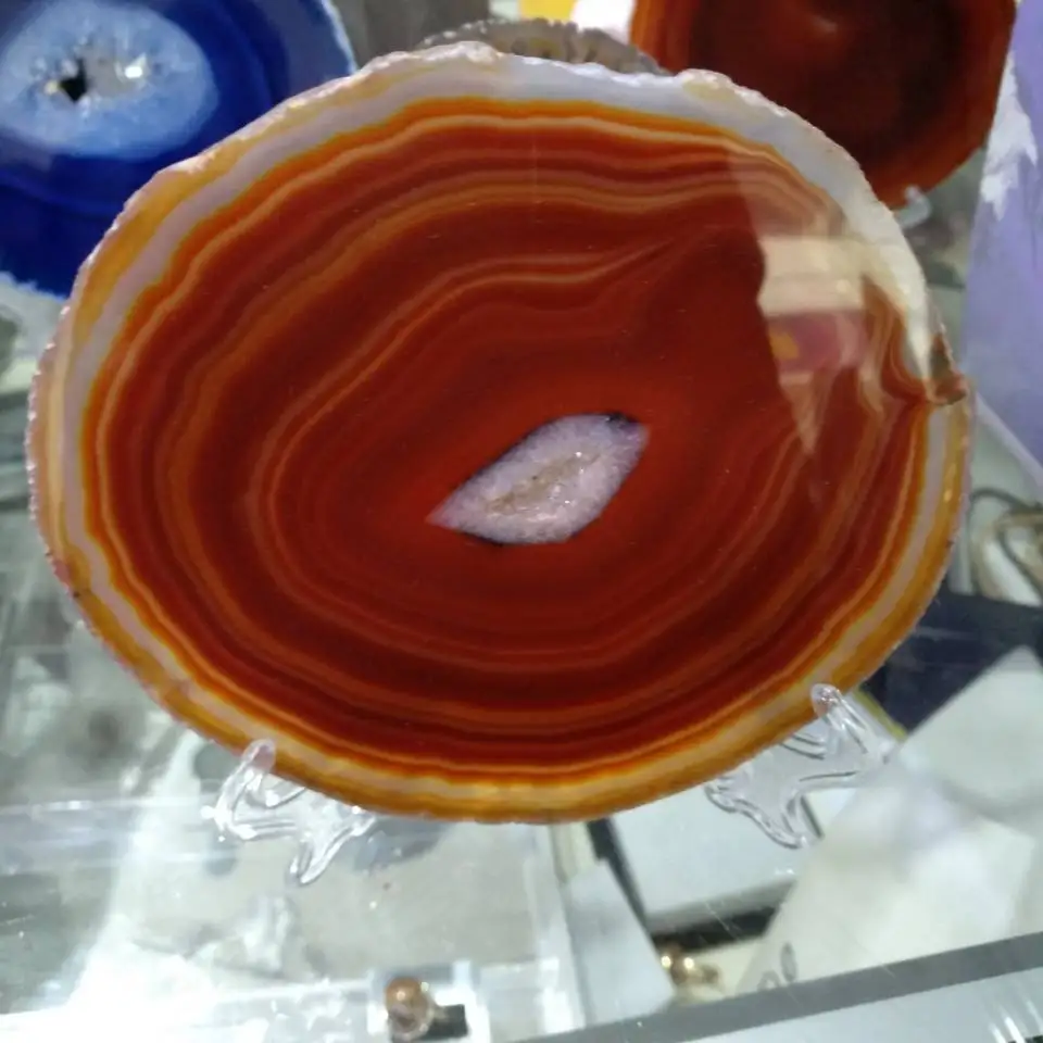 

100-120mm Large Polished Agate Slice Slab Specimen