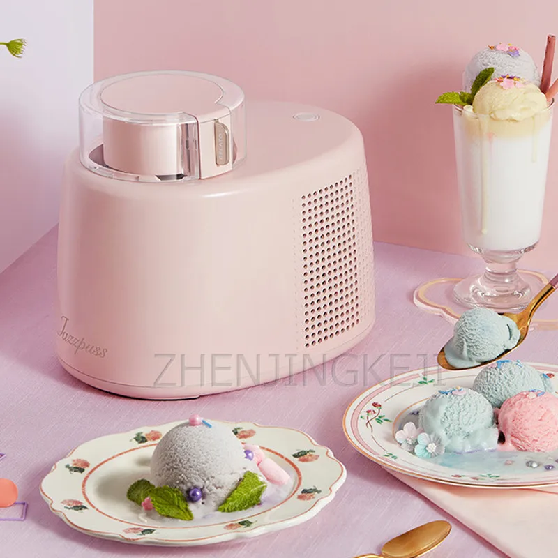 Small Ice Cream Machine Automatic Yogurt Fruit Child Ice Cream Machine Home Ice Cream Machine Automatic power-off 500ML Capacity