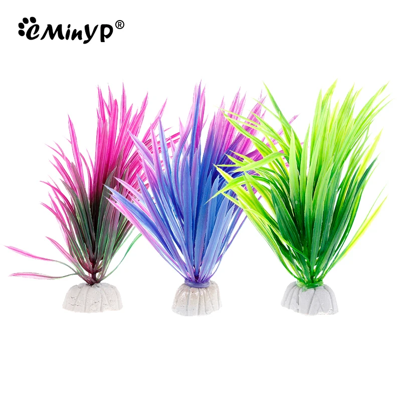 26 Type Simulation Artificial Seaweed Aquarium Decor Plastic Plants Fish Tank Decoration Colorful Water Grass Landscape Ornament