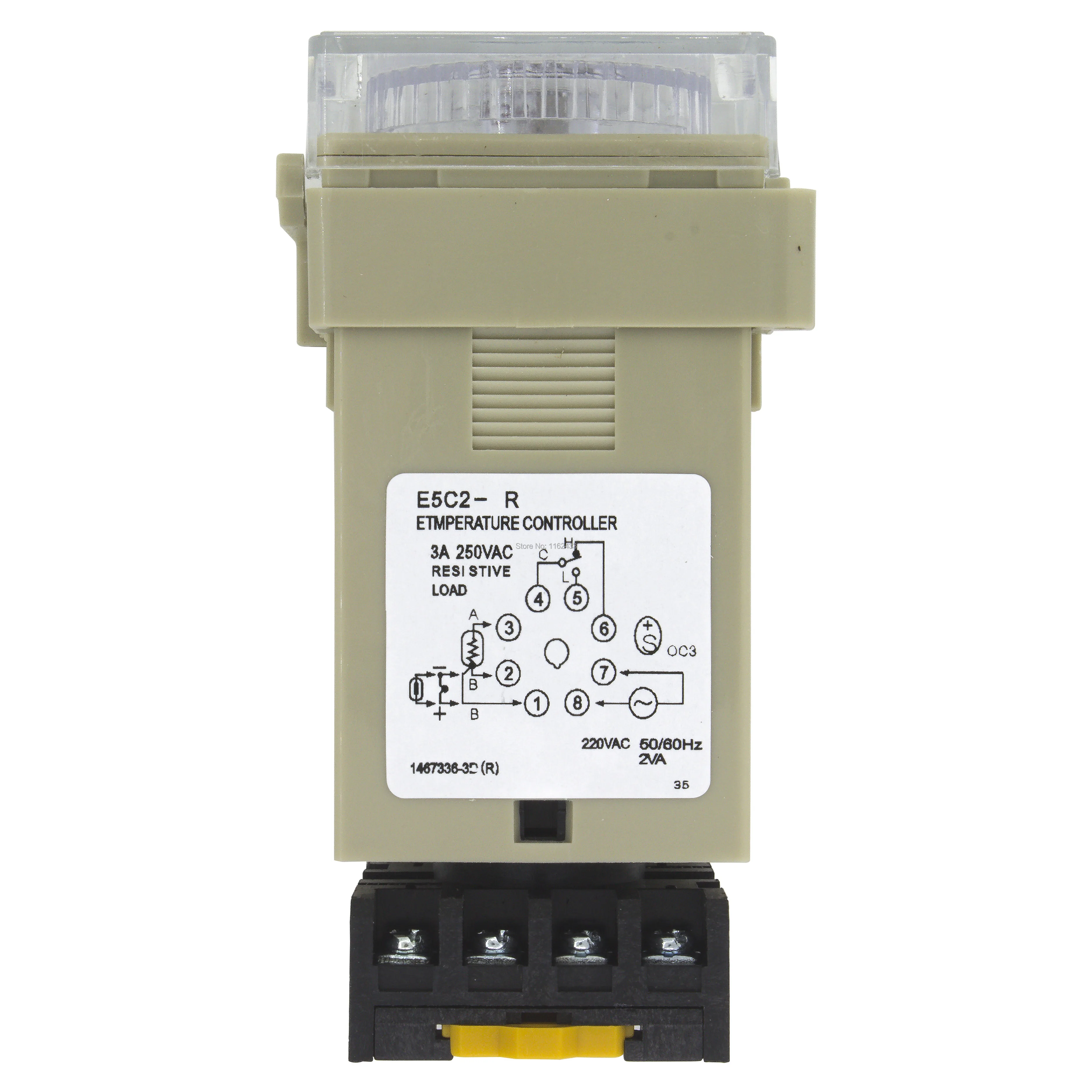 Uscita relè E5C2-R Ingresso K Regolatore di temperatura puntatore 0-400C con presa E5C2 AC 220V