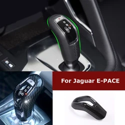 Carbon Fiber For Jaguar E-PACE XEL ABS Interior Plastic Gear Shift Head Cover Trim Car Accessories