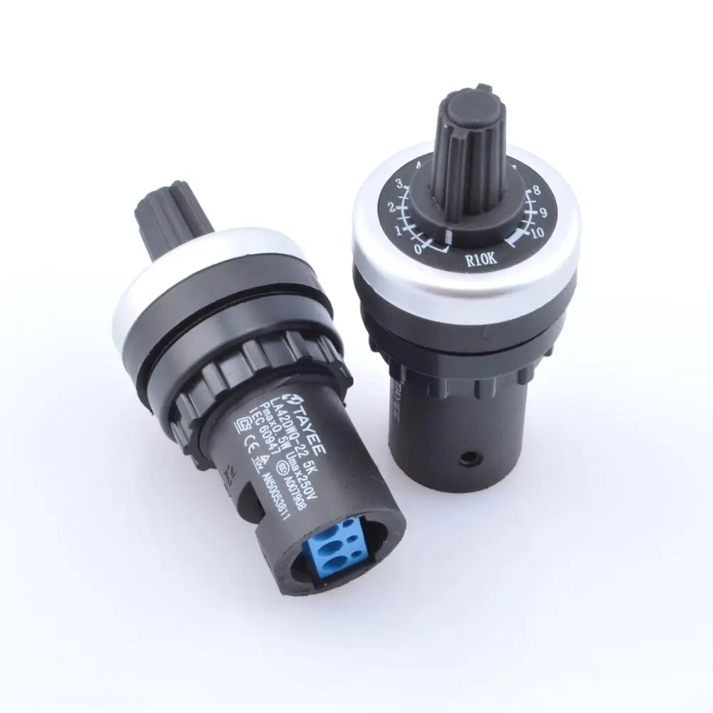 LA42DWQ-22 22mm 1K 2K 5K 10K 20K 50K 3K 100K 200K 옴 가변 속도 드라이브 전위차계