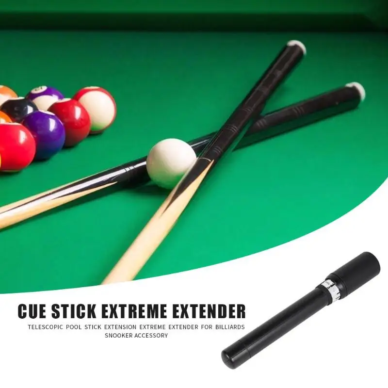 Pool Cue Extension Voor Biljart Cue En Snooker Keu Telescopische Verstelbare Extension Butt Staaf Stok Biljart Accessoires