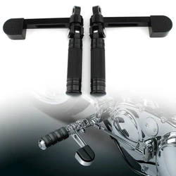 Motorcycle Foot pegs Heel Stirrup Footrests Moto Foot Rest case for Harley Touring Softail 883 1200 XL Dyna Fatboy Sportster