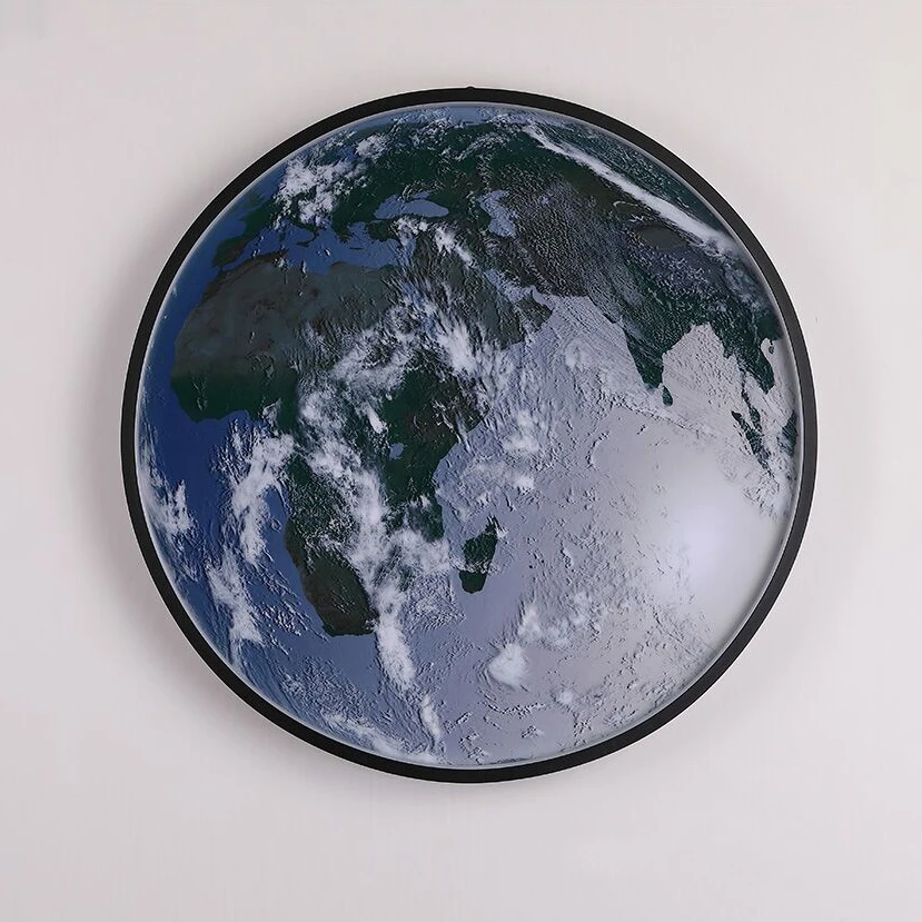Earth wall lamp modern led lights wall decor lighting decoration salon background light Space planet mural lamp For home bedroom image 4