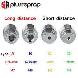V6 Cooling Tube All Metal J-head Hotend Block Head extruder for 1.75mm 3.0mm Long or Short Distance 3D Printer Part Wholesale