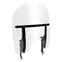 Motorcycle Detachable Windshield 17.5'' Windscreen For Harley Softail Classic FLSTC 2000-2017