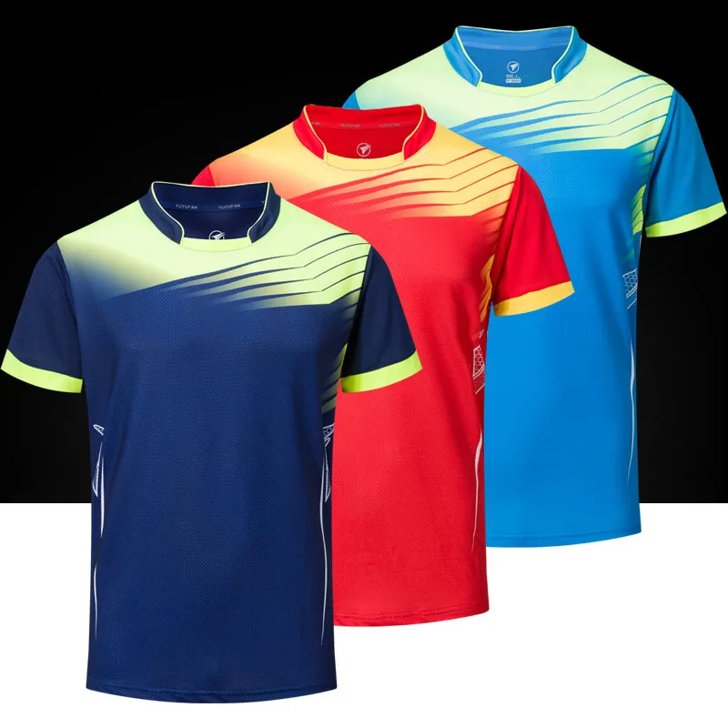 Tennis T Shirt For Men Women Sportswear, Quick Dry Tennis Top Shirts Clothes , Girls Badminton T-Shirt Clothing, Male Table Kits