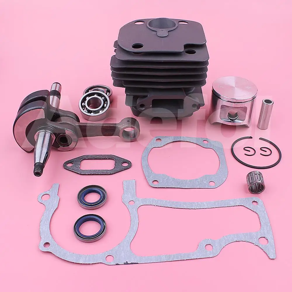 48mm Zylinder Kolben Cranksharft Kit Für Husqvarna 365, 365 EPA Spezielle Kettensäge 503691072 Platz w Öl Dichtung Nadellager
