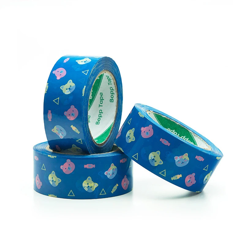 Cute Bear BOPP Sealing Tapes Logistics Courier Box Adhesive Tape Gift Paper Box Packaging Tape 4.5cm x 100M