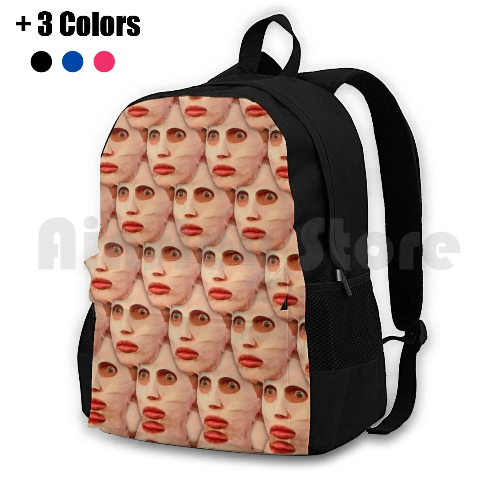 Alyssa Edwards Beauty Mask Pattern Outdoor Hiking Backpack Riding Climbing Sports Bag Alyssa Edwards Beauty Face Pattern Funny