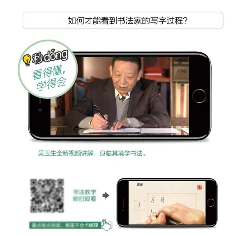 5Pcs/Set Xingkai Book Pen Copybook Getting Started Sketch Hard Pen Calligraphy Student Adult Calligraphy Sticker Writing Books