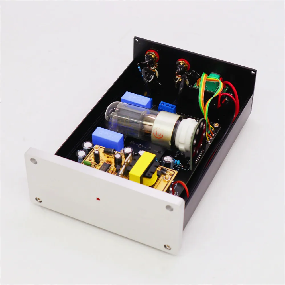 

TIANCOOLKEI TUBE-01 6N8P vacuum tube preamplifier DC12V version For audio amplifier