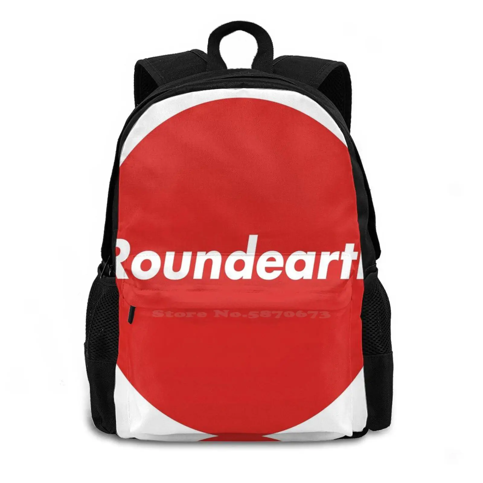 Roundearth Round Logo 3d Print Design Backpack Casual Bag Flat Earth Flatearth Round Earth Roundearth Earth Odd Tv Sun