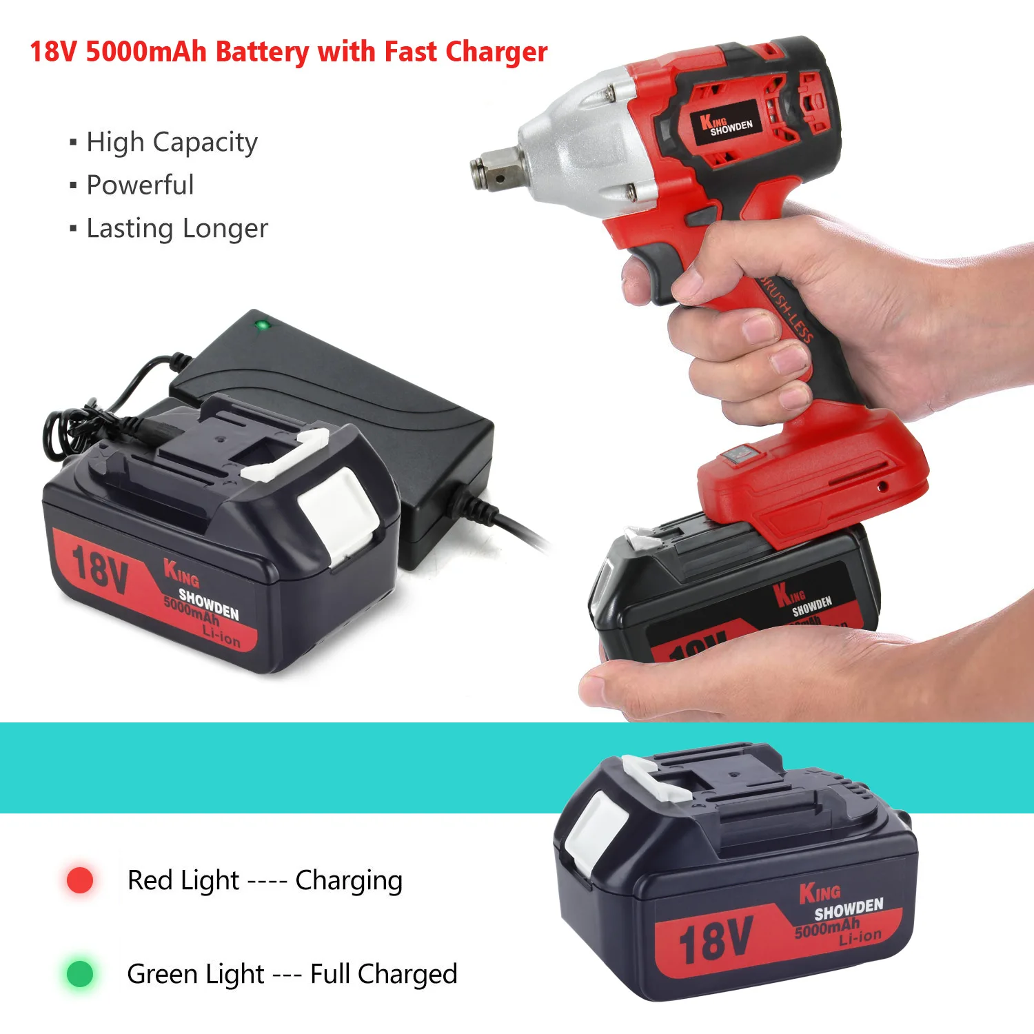 Brushless Impact Wrench Cordless Electric Screwdriver 520NM Accumulator Wrench Impact Drill Driver 1/2\