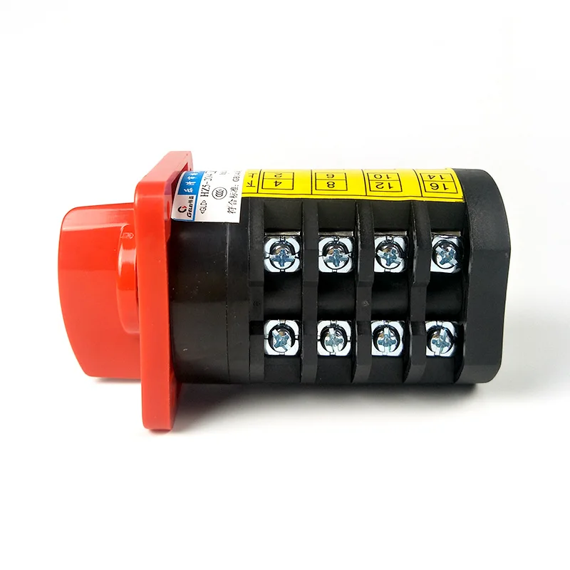 HZ5D-20/4.M08 Latching 380V 20A 4KW 16 Terminals 3(1-0-2) Position 4 knots Motor Control Cam Combination Changeover Switch