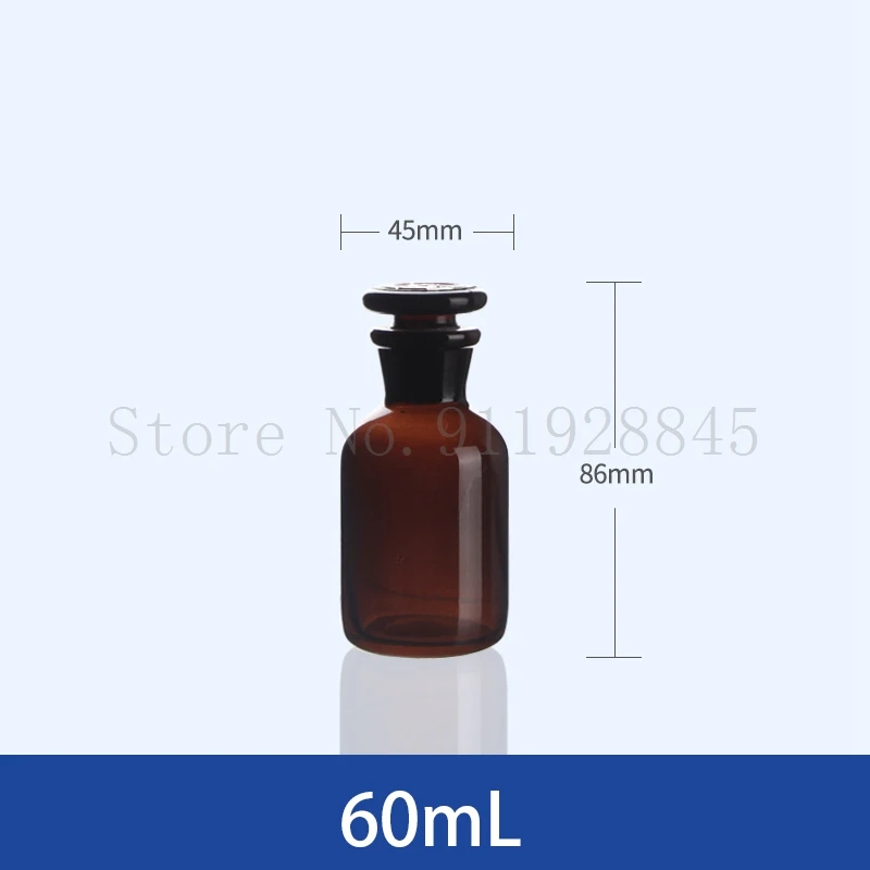 High Borosilicate Glass Brown Narrow-mouth Bottle Laboratory Transparent Large Mouth Reagent Bottle