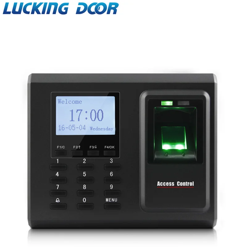 

LUCKING DOOR Biometric Fingerprint Access Control Time Attendance Machine Door controller Support RFID card Free software