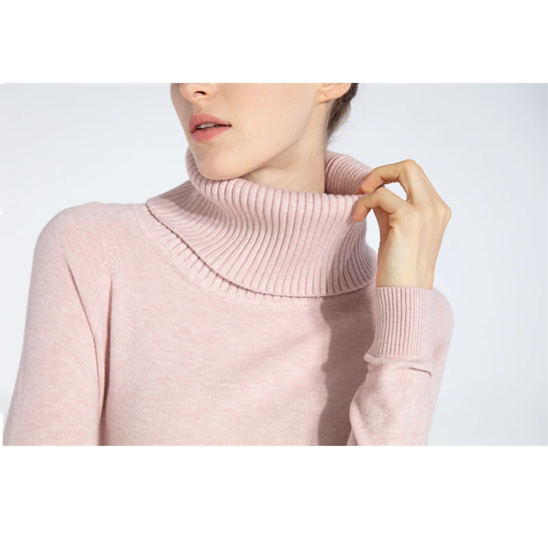 Marwin Autumn Winter Thick Turn-down Collar High Elasticity Casual Pullovers Female Thick Turtleneck Knitted Women Sweater