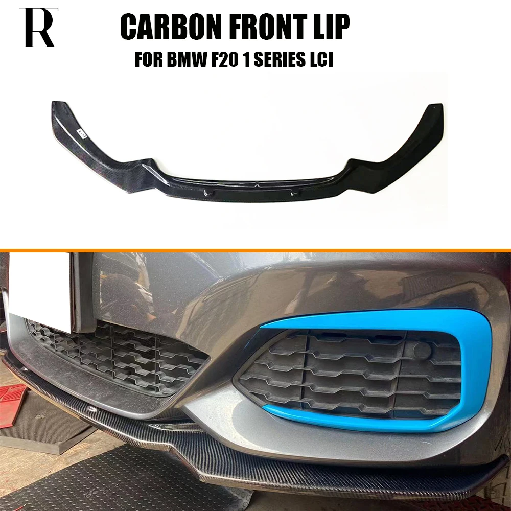 Carbon Fiber Front Bumper Chin Lip for BWM F20 F21 1 Series LCI 118 120 140 with M Package 2015 - 2019