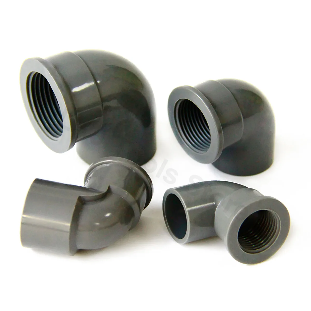 1Pcs 1/2, 3/4, 1inch PVC Female Thread Elbow 20 25 32mm 90° Elbow Connector Garden Irrigation Aquarium Fish Tank Pipe Adapter