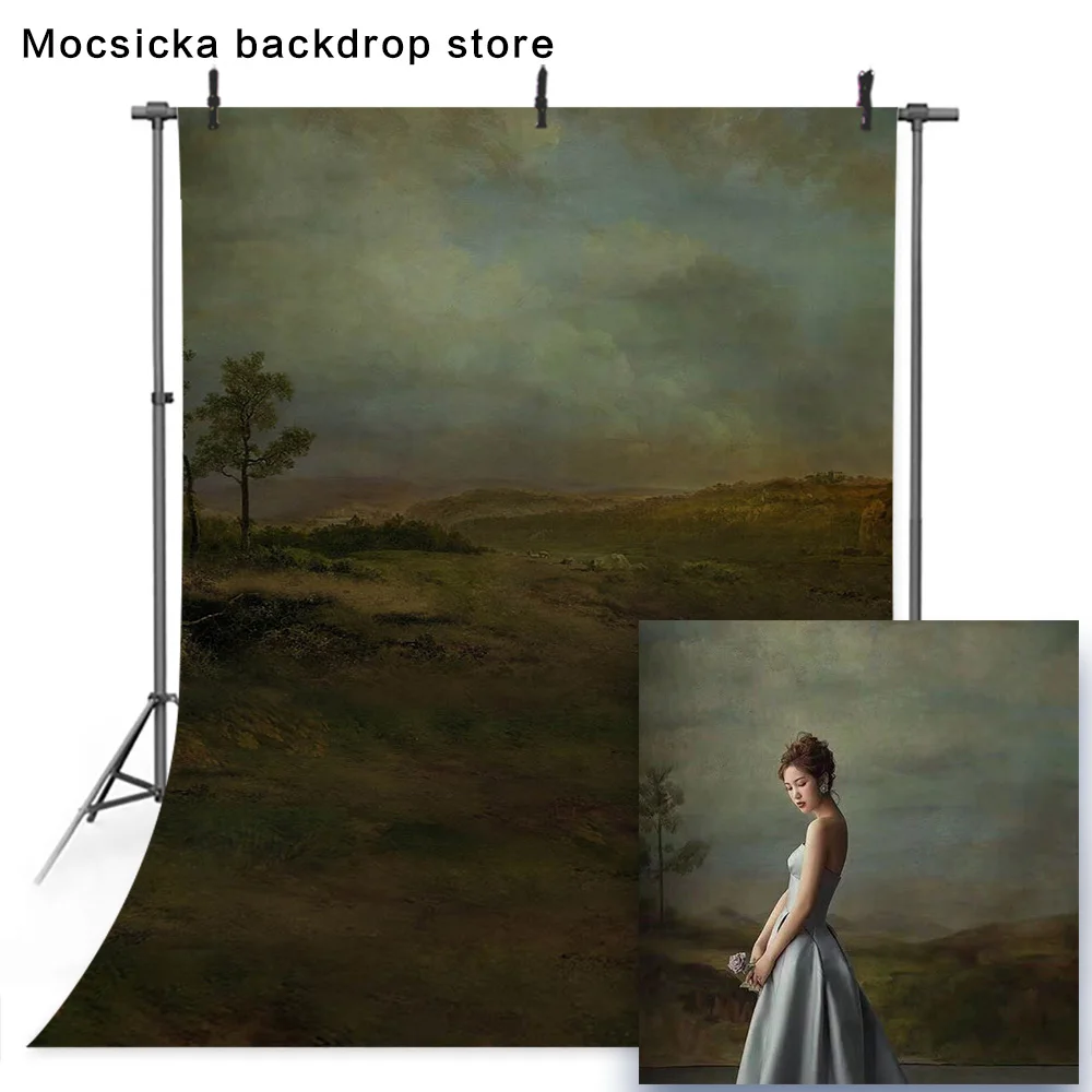 Portrait Photography Backdrop Microfiber Absract Photo Studio Background for Photographers Head Shots Old Master Photo Props