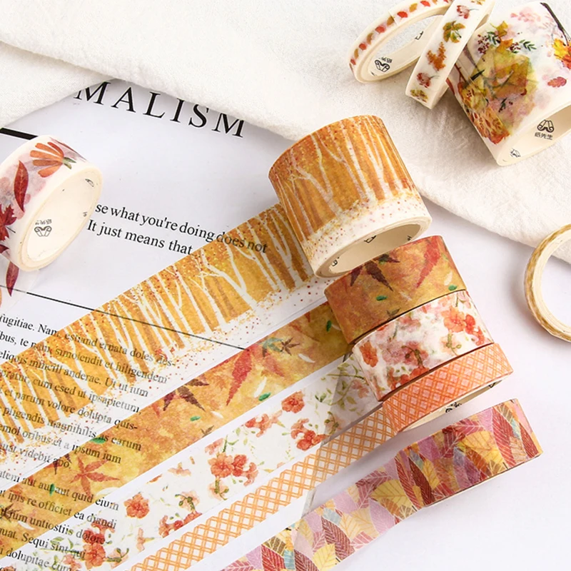 10 Rolls Seasons Washi Tape Scrapbooking Material DIY Gift Wrapping Sticker for Journal Planner Decoration  Paper Craft Supplies